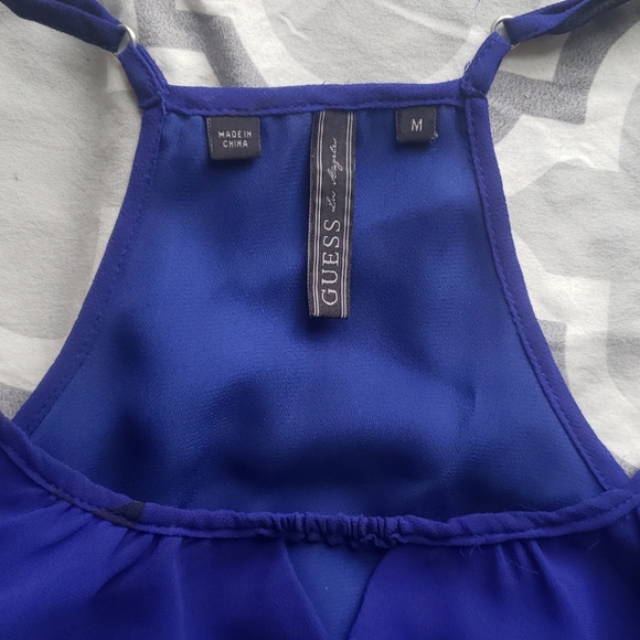 Guess Floral Blue Women's Sleeveless Cami - Picture 3 of 4